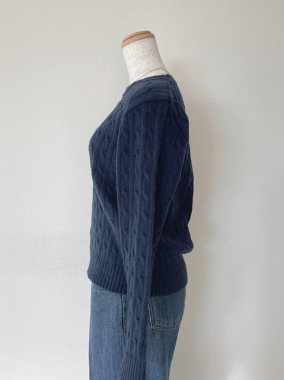 コンパクトケーブルニット