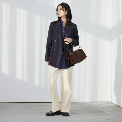 ［size SHORT/TALLあり］ニーハイフレアパンツ デニム 2 ストレッチ