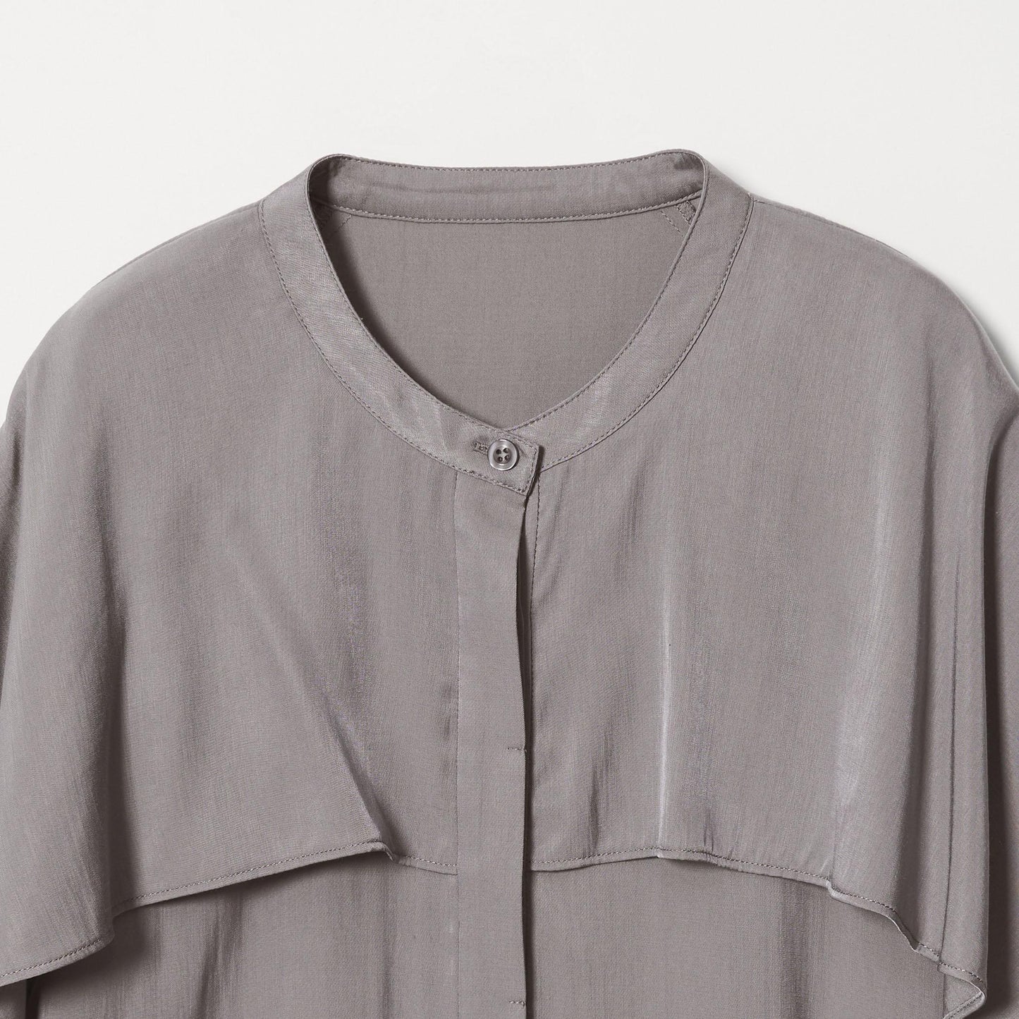 【WEB限定 Wardrobe DAILY MINIMAL】フリルレイヤーブラウス ウォッシャブル