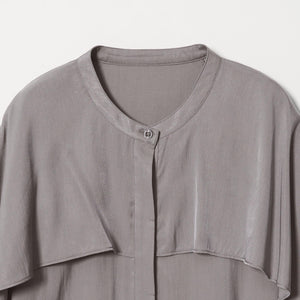 【WEB限定 Wardrobe DAILY MINIMAL】フリルレイヤーブラウス ウォッシャブル