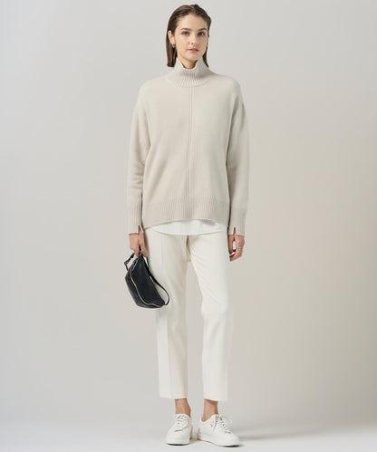 ソフトカシミヤミックス ハイネックニット