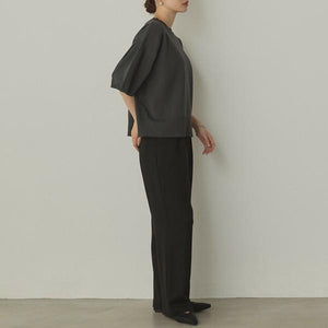 ぽわん5分袖ニットプルオーバー