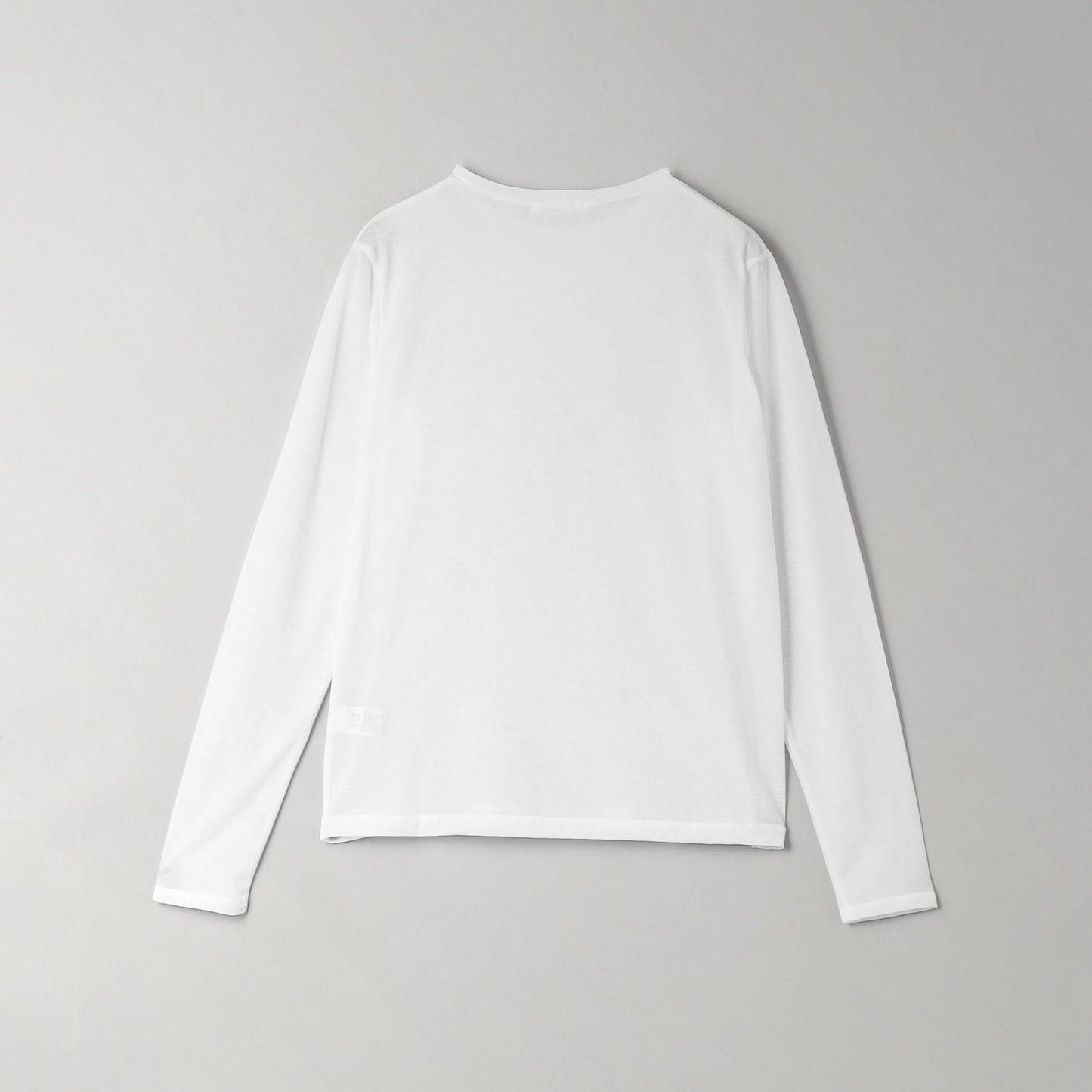 コットンナイロン天竺 シアー クルーネック Tシャツ