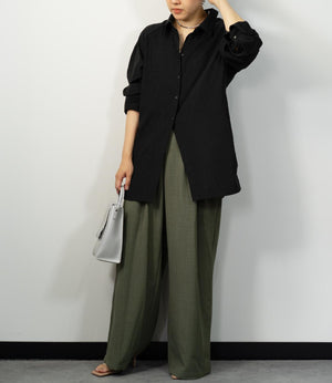 バックギャザーシャツ