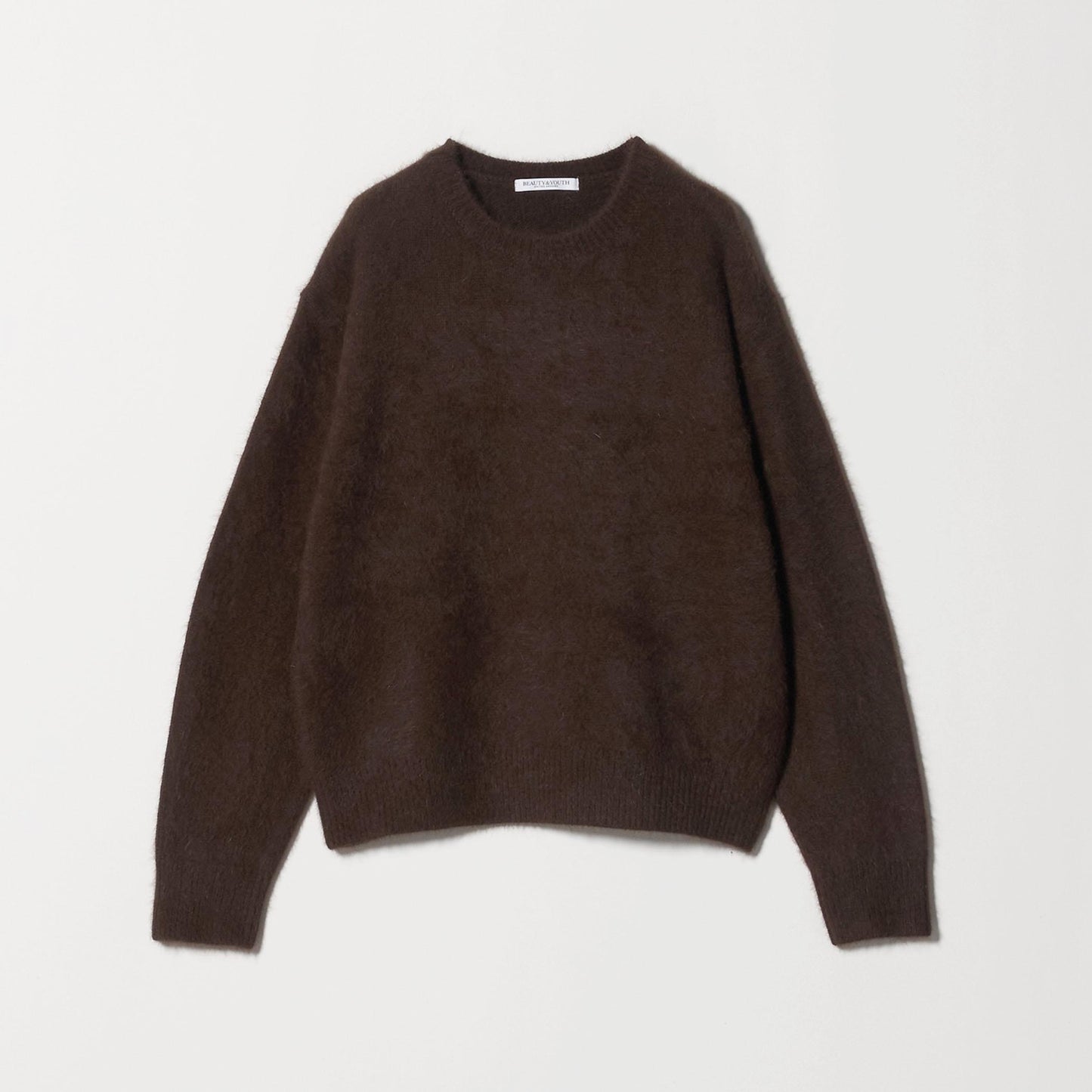 フォックスカシミヤブレンド クルーネックニットプルオーバー