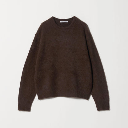 フォックスカシミヤブレンド クルーネックニットプルオーバー