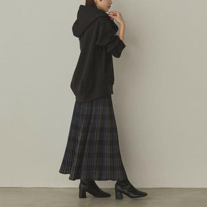グレンチェックプリーツスカート
