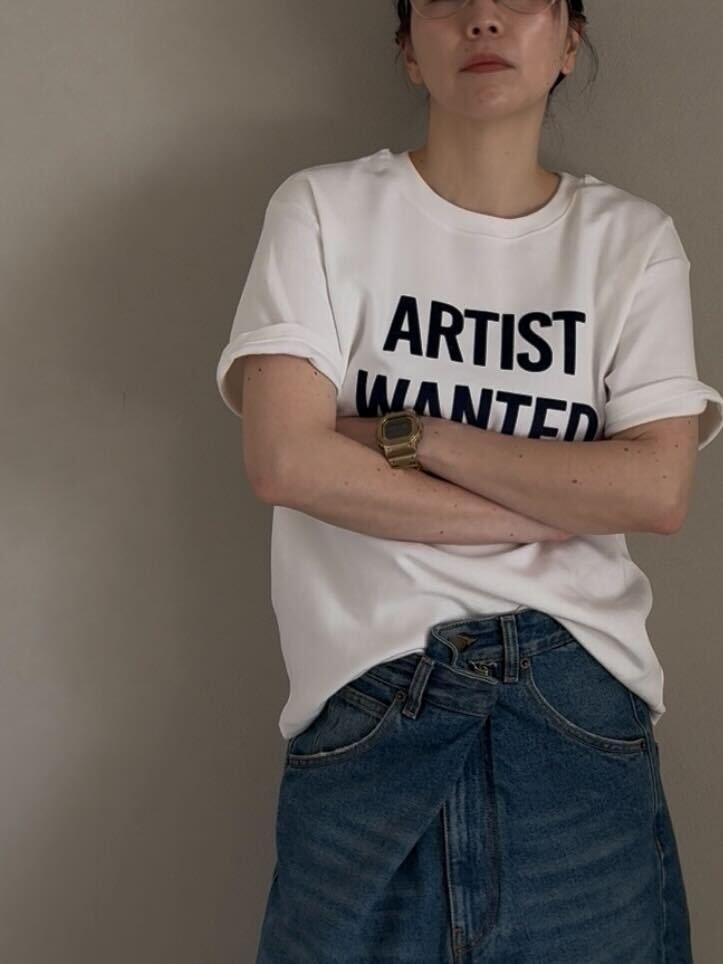 アーティストフロッキーロゴTシャツ