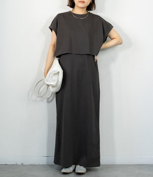 レイヤードワンピースセット