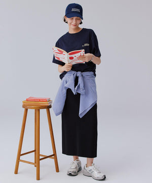 スゴ機能美ニット Iラインスカート