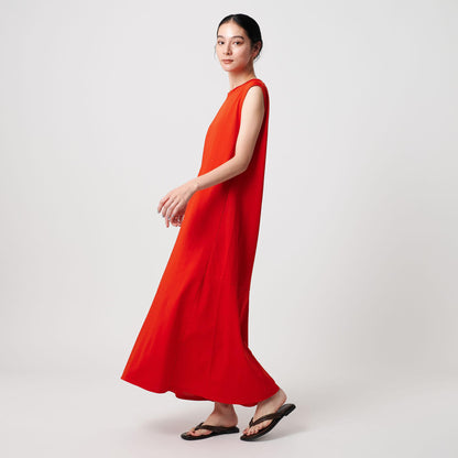 【WEB限定 Wardrobe DAILY MINIMAL】ティアード フレンチスリーブワンピース 接触冷感 吸水速乾