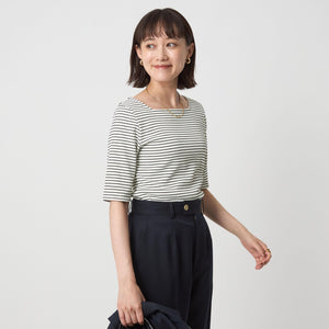 ニットライク スクエアネック カットソー