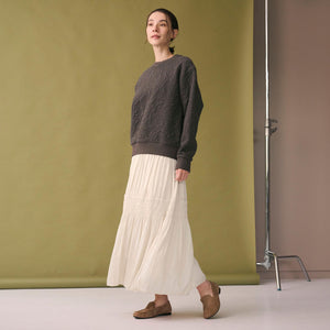 【WEB限定】シャーリング キリカエ フレアスカート