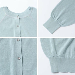 2wayコットンカーディガン