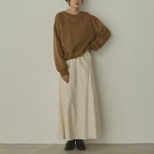 ギャザーヘムスウェットトップス