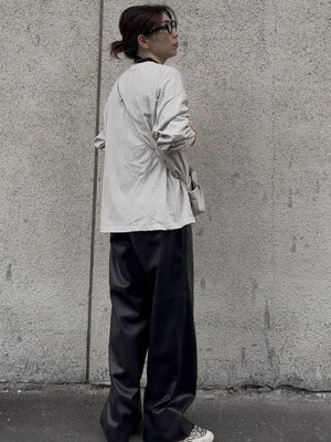 レオパードロゴロングTシャツ