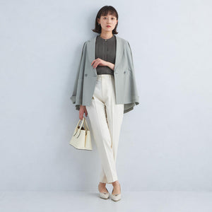 ピンタック 7分袖 ブラウス