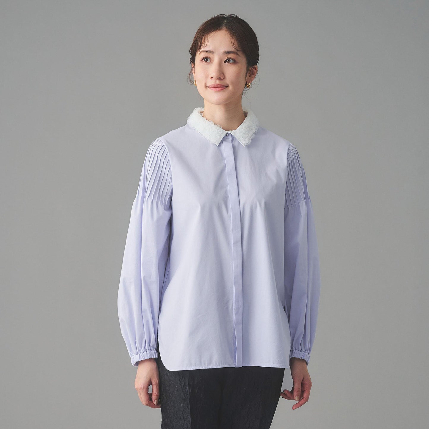 チュールカラー 2WAY ブラウス