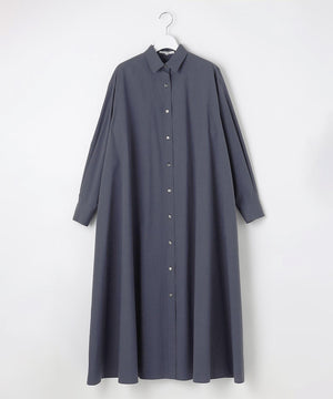 タンブラーコットンブロード シャツワンピース