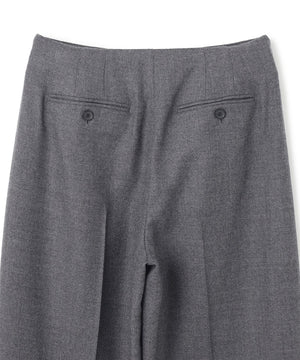 TERNES / 変形タックウールワイドパンツ