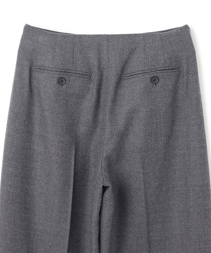 TERNES / 変形タックウールワイドパンツ