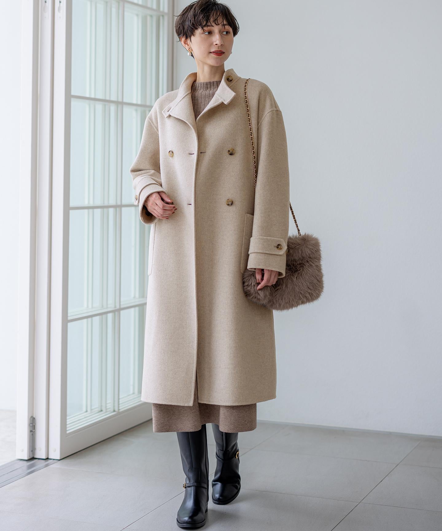 フェイクファー チャーム バッグ