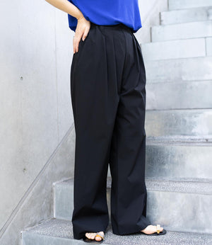 【接触冷感】ワイドストレートパンツ