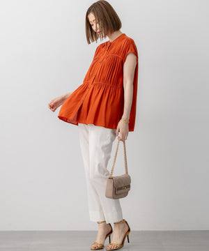 スエード キルティング ショルダーバッグ