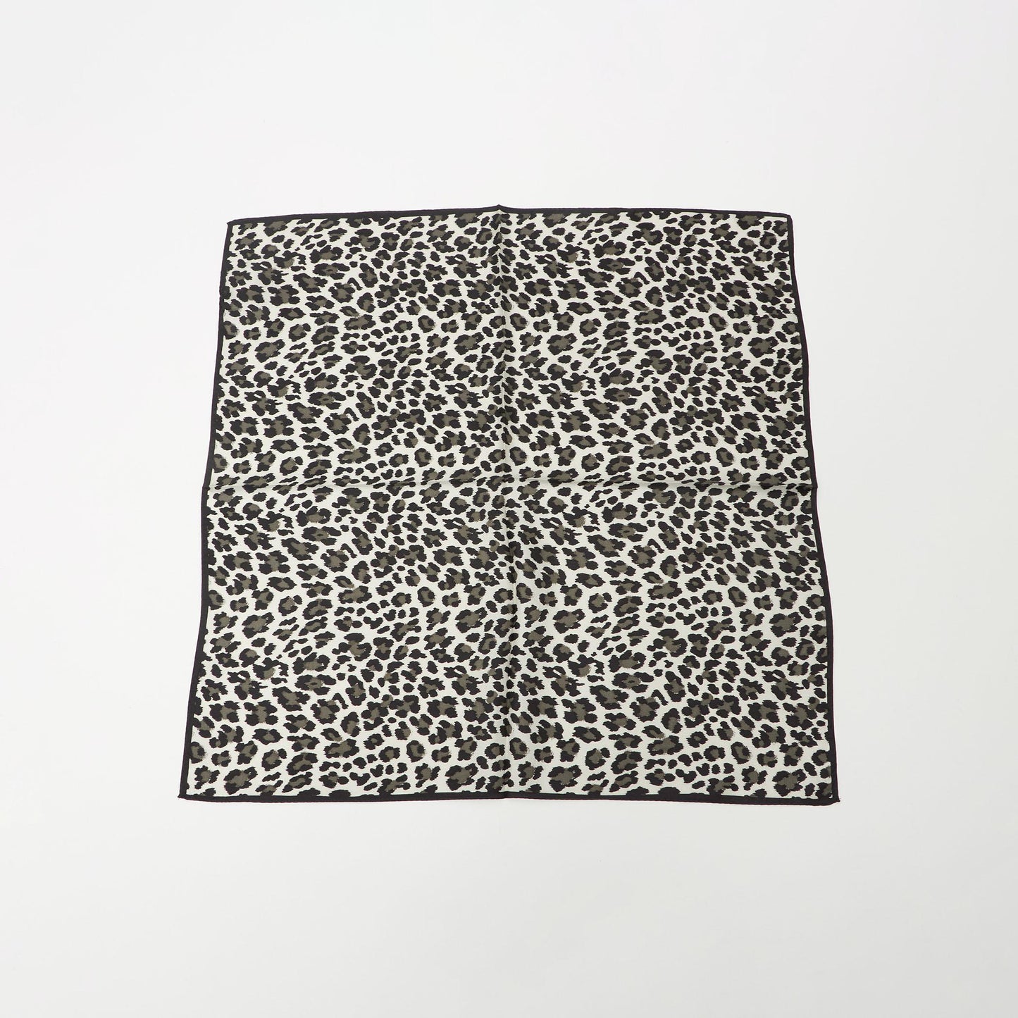シルク レオパード スカーフ