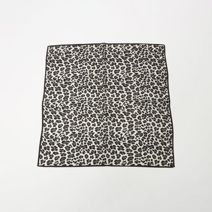 シルク レオパード スカーフ