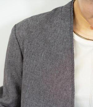 ツイードライクノーカラージャケット