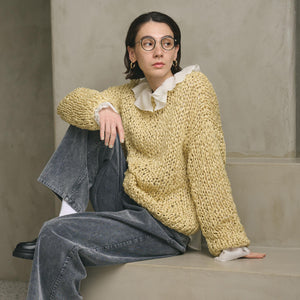 ラッフル スキッパーブラウス