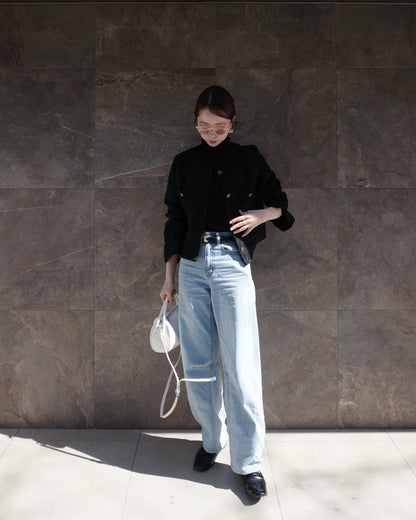 ブラックツイードジャケット