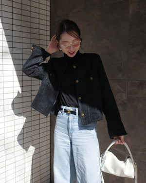 ブラックツイードジャケット