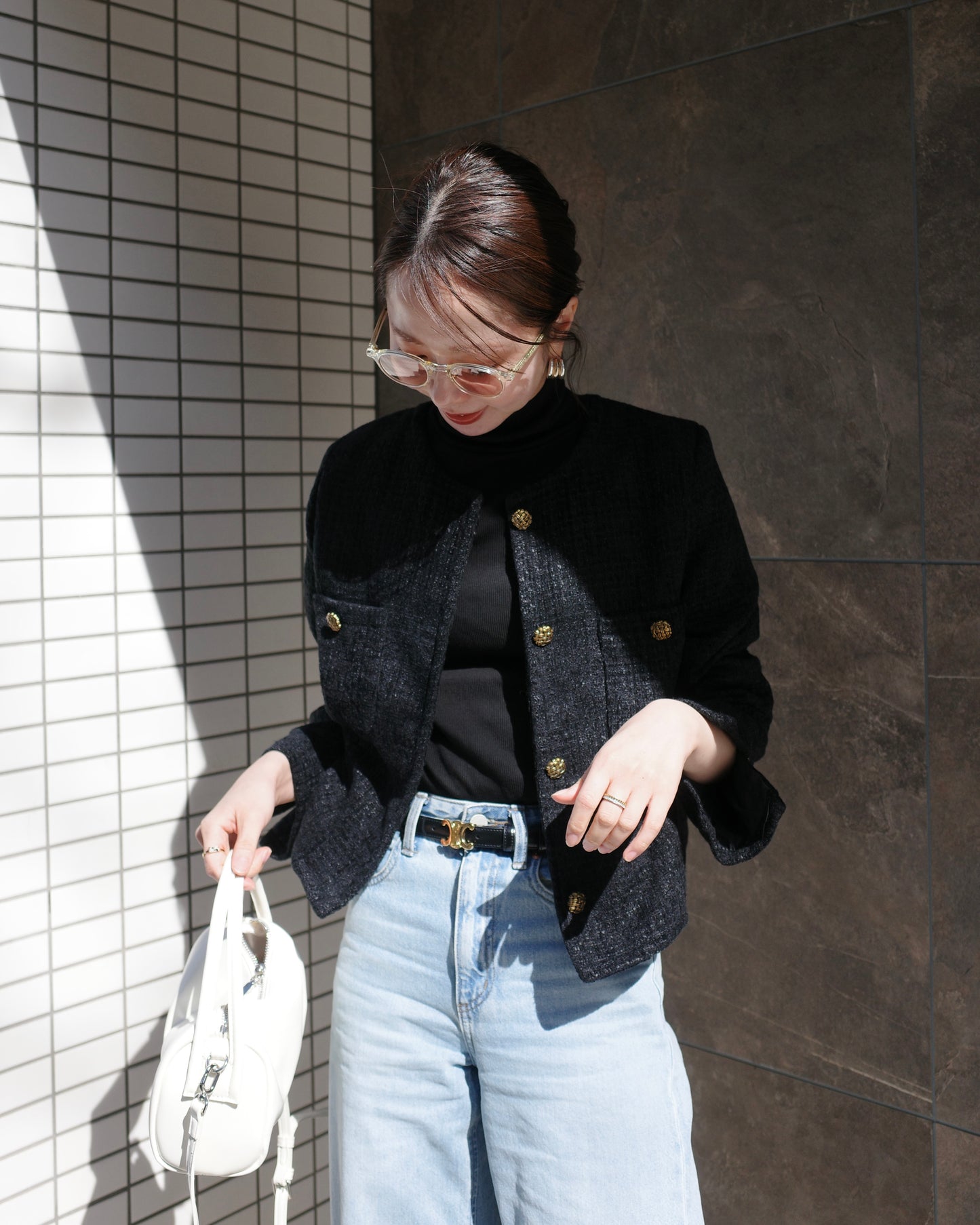 ブラックツイードジャケット