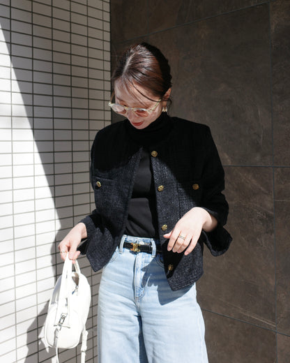 ブラックツイードジャケット