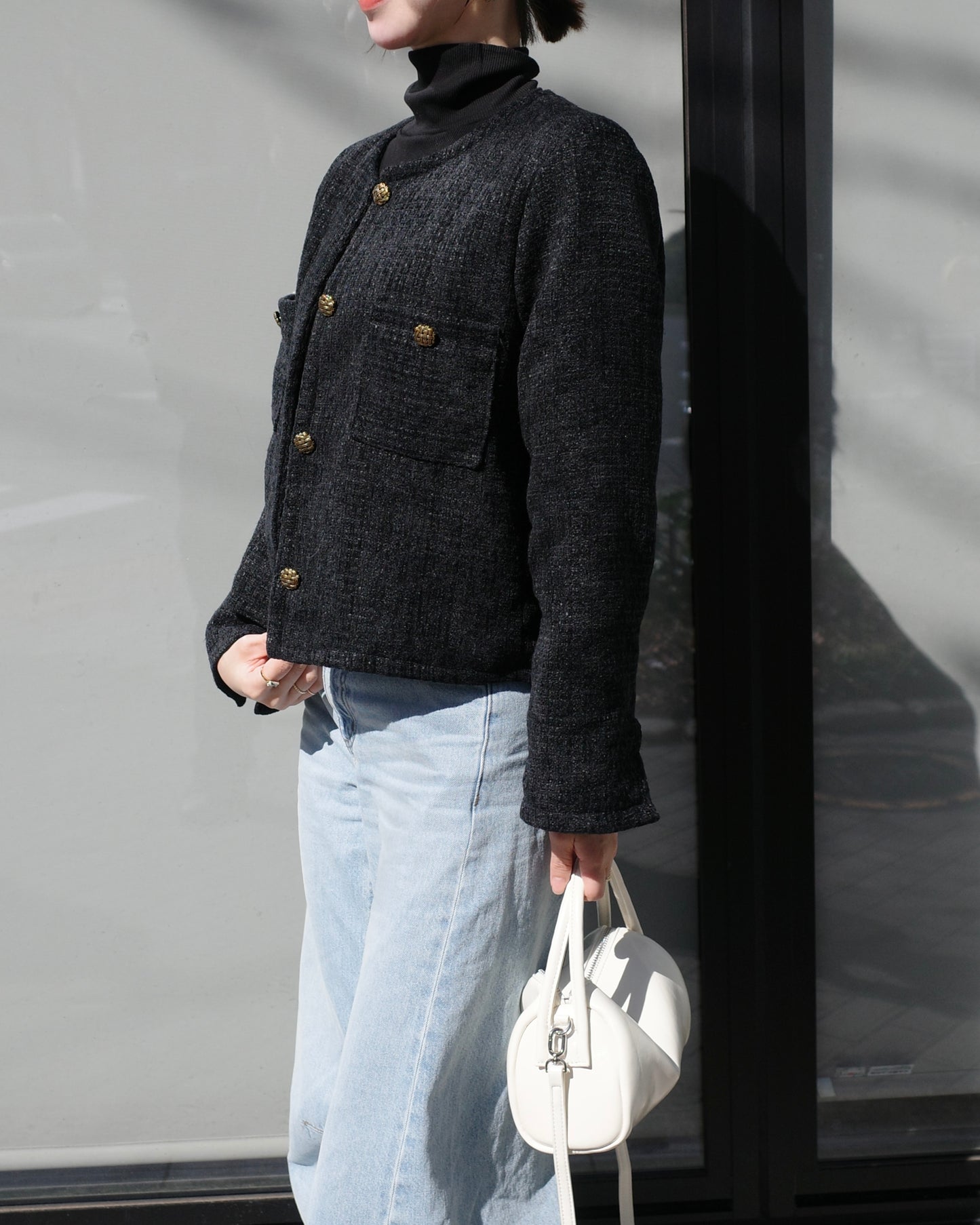 ブラックツイードジャケット