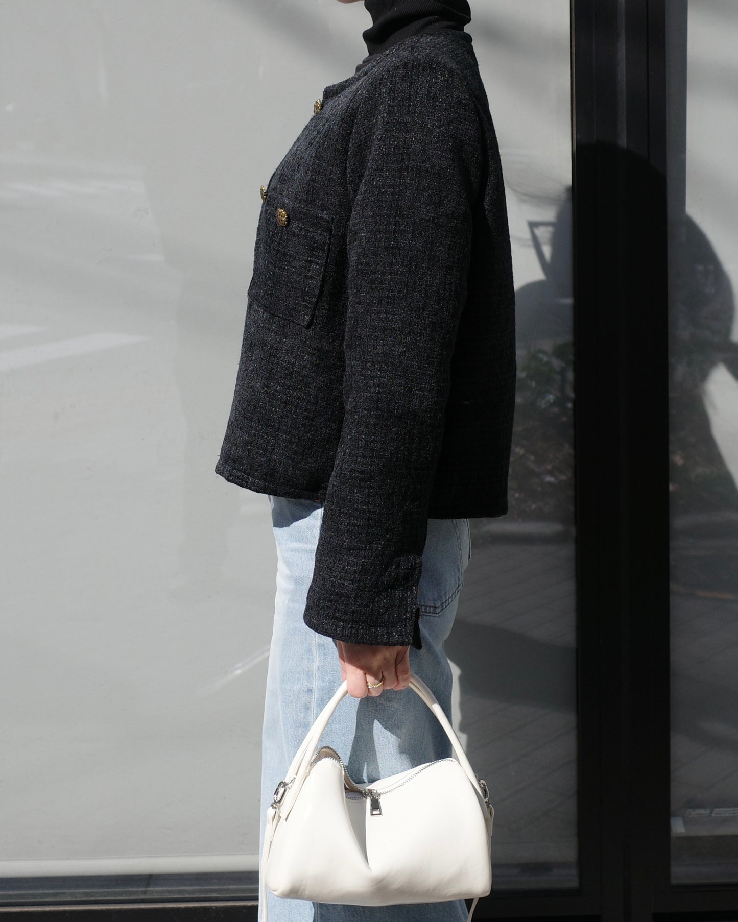 ブラックツイードジャケット