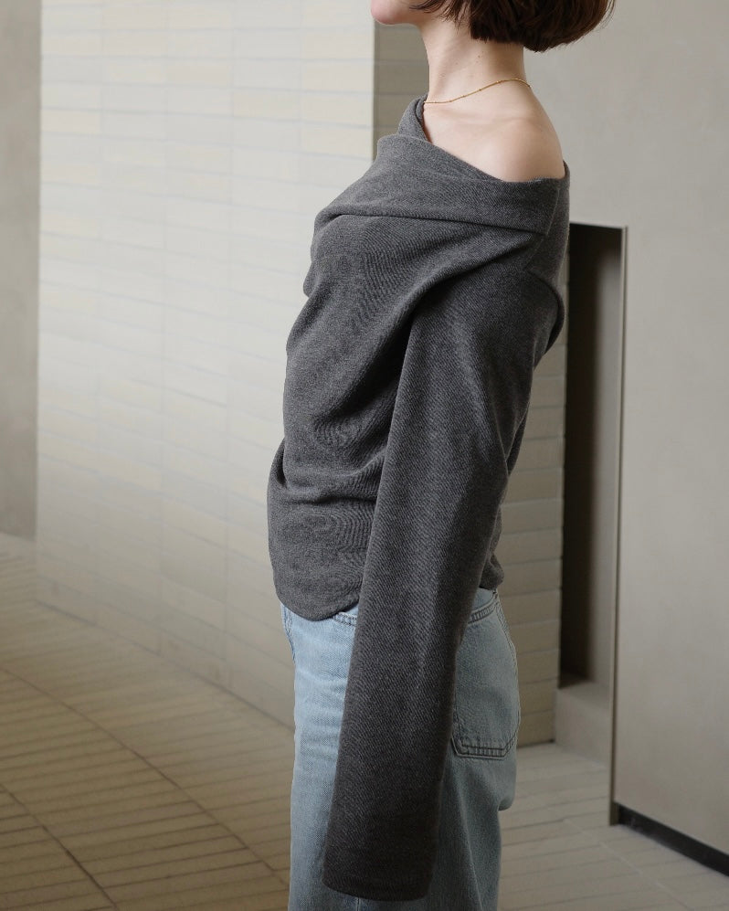 シャーリングTシャツ