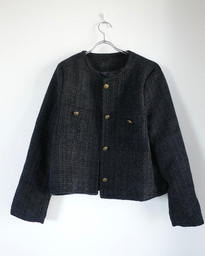 ブラックツイードジャケット