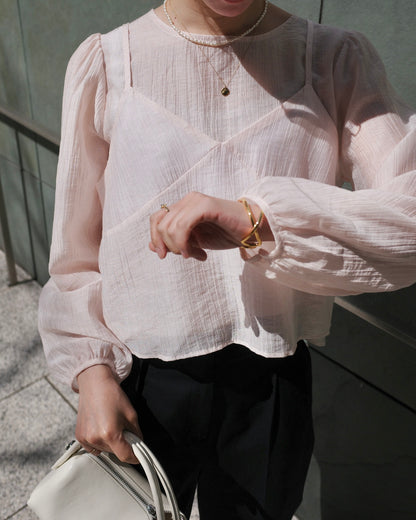 ビスチェシアーブラウス