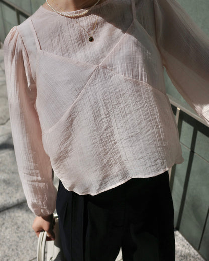 ビスチェシアーブラウス