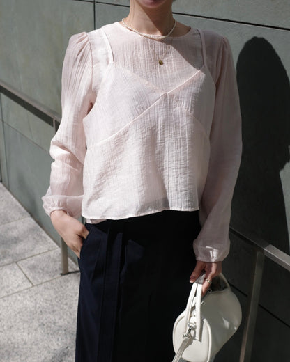 ビスチェシアーブラウス