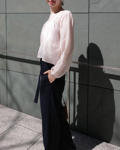 ビスチェシアーブラウス