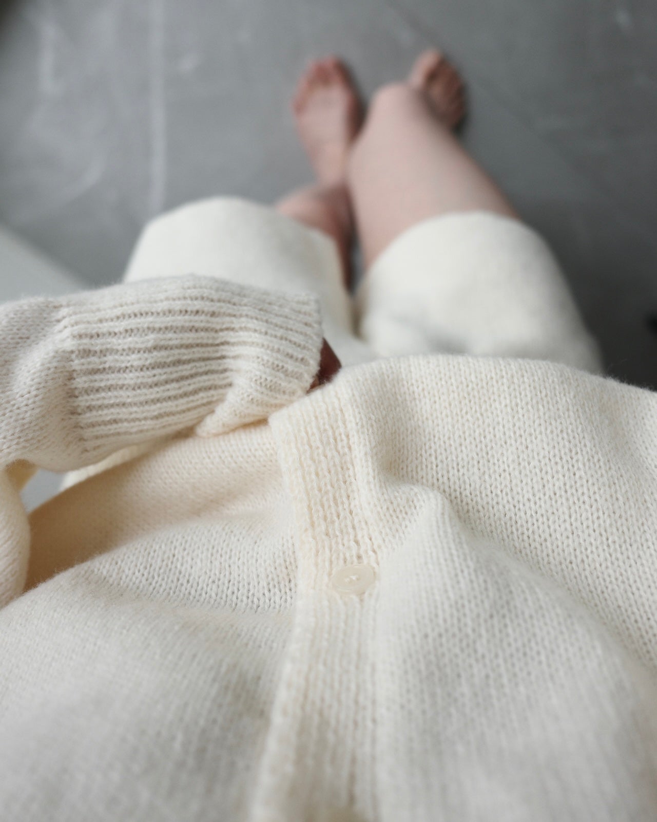 カーディガン＆パンツニットセットアップ