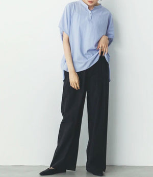 【接触冷感】ワイドストレートパンツ