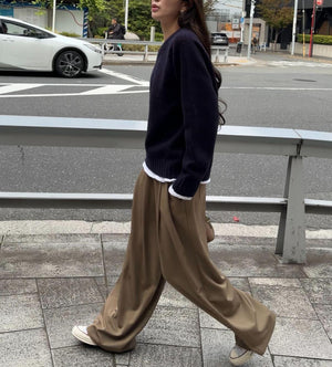 ダブルタックルーズワイドパンツ