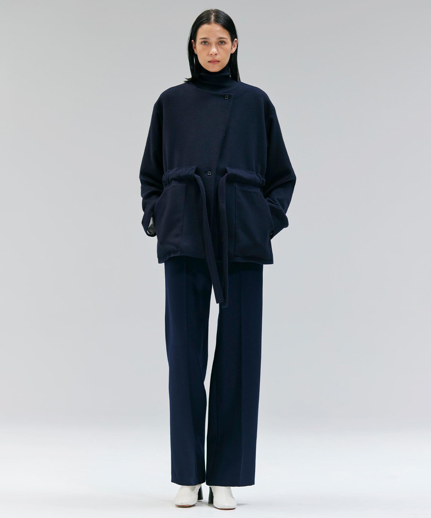 LA MONNAIE / バイカラーウールタートルニット