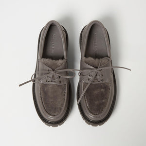 レースアップモカシン フラット45↑
