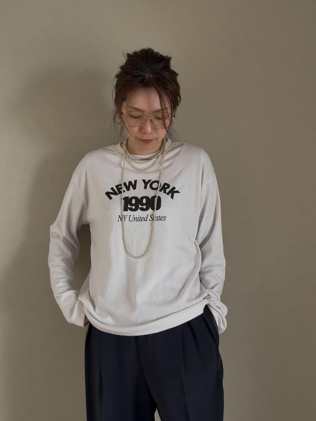 ニューヨークロゴ起毛ロンT